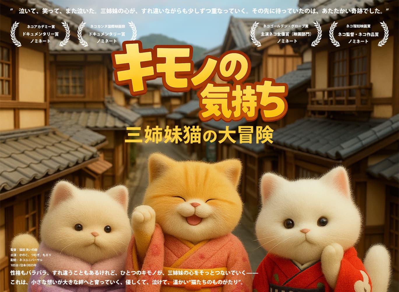 キモノの気持ち三姉妹猫の大冒険